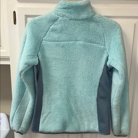 Columbia Aqua and Gray Fleece Jacket - Picture 3 of 4